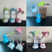 Đèn bàn học sinh, đèn bàn giá rẻ đế hình con vật có ống đựng bút