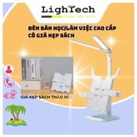 Đèn Bàn Học Tích Điện Cao Cấp 3Màu Ánh Sáng Dịu Mắt Lighttech Store Đèn Để Bàn Có Giá Kẹp Sách L-888
