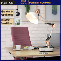 Đèn Bàn Học,Đèn Kẹp Bàn Pixar Chống Cận Thị, Bóng Đèn Led Bull, Chụp Đèn Xoay Tiện Lợi Decor Bàn Học