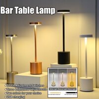 Đèn bàn led bàn kim loại đèn usb có thể sạc lại điều khiển phòng ngủ trang trí đèn ngủ Quán ba Nhà hàng