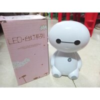 Đèn bàn LED Baymax xinh xắn cắm sạc trực tiếp, đèn học mini chống cận ánh sáng trắng