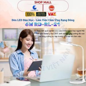 Đèn bàn led cảm ứng Rạng Đông RD-RL-21.led