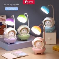 Đèn bàn LED hoạt hình dễ thương có cổ linh hoạt để đọc sách và chiếu sáng ban đêm