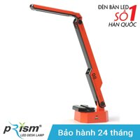 Đèn bàn LED PRISM Hàn Quốc M-08RD công suất 9.5W ánh sáng đổi màu chống cận bảo vệ mắt (Đỏ)