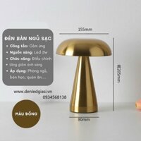 Đèn bàn sạc tích điện, đèn ngủ sạc tích điện cảm ứng  điều chỉnh tăng giảm ánh sáng 3 chế độ hợp kim xi vàng cao cấp