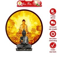 Đèn Bàn Thờ Hoa Sen Phật A Di Đà In Tranh Trúc Chỉ CHÂN THIỆN MỸ, Trang Trí Bàn Thờ Phật, Treo Phòng Thờ TC-HQ-165
