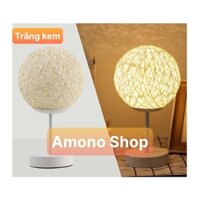 Đèn bàn Trang Trí Quả Cầu Mây