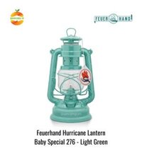 Đèn bão đèn dầu cổ điển cắm trại dã ngoại Baby Special 276 Feuerhand - Chính hãng Đức - Xanh nhạt LightGreen