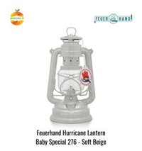 Đèn bão đèn dầu cổ điển cắm trại dã ngoại Baby Special 276 Feuerhand - Chính hãng Đức - Trắng sữa Soft beige