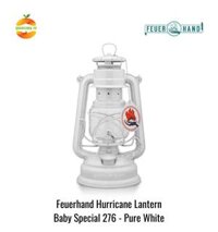 Đèn bão đèn dầu cổ điển cắm trại dã ngoại Baby Special 276 Feuerhand - Chính hãng Đức - Trắng Pure white-lmt