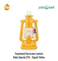 Đèn bão đèn dầu cổ điển cắm trại dã ngoại Baby Special 276 Feuerhand - Chính hãng Đức - Vàng Signal Yellow