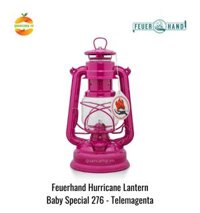 Đèn bão đèn dầu cổ điển cắm trại dã ngoại Baby Special 276 Feuerhand - Chính hãng Đức - Hồng Tím Telemagenta