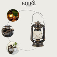 Đèn bão giả cổ t.ích điện phong cách vintage, đèn măng xông ngọn lửa dùng đi dã ngoại cắm trại - Billba Outdoors