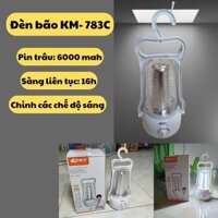 Đèn bão KM- 783, đèn led bão, pin trâu dùng camping, du lịch, cắm trại, phòng khi mất điện.