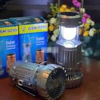 Đèn bão LED🍀𝑭𝑹𝑬𝑬 𝑺𝑯𝑰𝑷🍀Đèn năng lượng mặt trời đa năng 3 trong 1-Đèn trại tích hợp quạt, đèn pin, sạc điện thoại tiện lợi