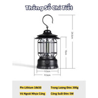 Đèn Bão Măng Xông, Đèn Led Tích Điện Dùng Để Đi Dã Ngoại, Cắm Trại Ngoài Trời Dùng Pin Sạc USB Tích Điện 1200mAh