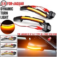 Đèn báo rẽ động LED bên gương báo nhấp nháy Đèn tuần tự cho Jaguar XE XF XJ F-TYPE XK XKR I-PACE X250 X260