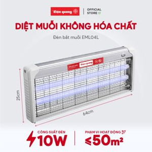 Đèn bắt muỗi Điện Quang ĐQ EML04L