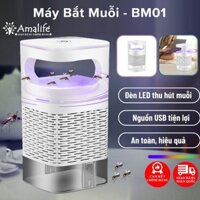 Đèn bắt muỗi - Máy bắt muỗi diệt côn trùng thông minh, hiệu quả, nhốt muỗi vào khay nước ,cổng USB