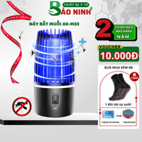 Đèn Bắt Muỗi Sạc Pin Thông Minh AK-M33, đèn ngủ bắt muỗi sạc pin tiện dụng