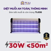 Đèn bắt muỗi TULI TL030, Csuất 30W, Ánh sáng UVA thu hút diệt côn trùng cho công nghiệp, BH 24 Tháng