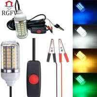 Đèn bẫy câu cá RGFV, Đèn tìm cá chống nước dưới nước, Đèn bể bơi LED IP68 12V LED 108 đèn LED Phụ kiện câu cá
