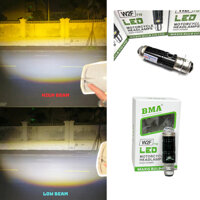 Đèn Bi Cầu W2F BMA , 30W M5 - T19 Trợ Pha Laser 12,24V Xe Máy Ánh Sáng Trắng Vàng