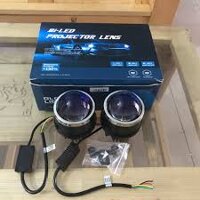 Đèn bi gầm LED nguyên khối 3 chế độ màu len xanh Projector Lens ( giá 1 cặp)