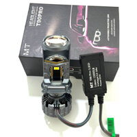 Đèn bi led mini H4 cao cấp T90 Pro New 2024 Ánh Sáng Trắng Viền Cắt Chói