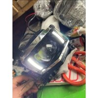 Đèn bi led tháo xe BMW siêu siêu sáng có đèn daylight có vỏ trang trí đẹp như hình 12 nhân led 7 gần, 5 nhân xa