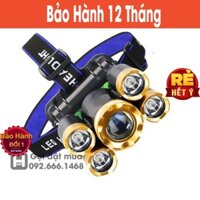 ĐÈN BIN ĐỘI ĐẦU ĐEO TRÁN SIÊU SÁNG 5 BÓNG LED CHÍNH HÃNG [BẢO HÀNH 12 THÁNG]