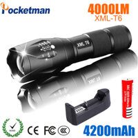 Đèn bin Siêu sáng XML T6 chiếu xa 500m có Zoom xa gần, chống thấm nước, pin trâu 6800mAh 5 chế độ sáng, đèn pin cầm tay