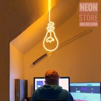 Đèn 𝐍𝐞𝐨𝐧 “Bóng Đèn Sáng Tạo” trang trí ,đèn ngủ (TẶNG NGAY mạch điều khiển tích hợp)