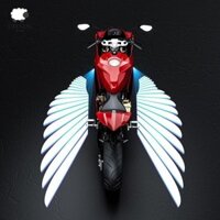 Đèn bóng xe máy UTENEW, Đèn máy chiếu xe máy cánh chống nước, Đèn pha mát mẻ thời trang 3W Đèn LED xung quanh đa năng