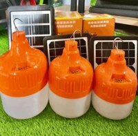 Đèn bulb năng lượng mặt trời tích điện 80w kèm pin ánh sáng trắng