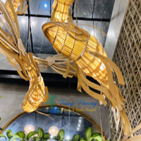 Đèn cá rồng mây tre