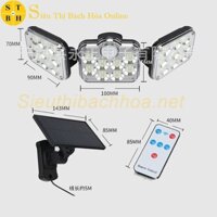 Đèn cảm biến chống trộm năng lượng mặt trời 138 LED