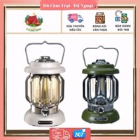 Đèn cắm trại kiểu dáng cổ điển sang trọng đèn lều sử dụng pin sạc tuổi thọ pin dài ánh sáng vàng