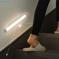 Đèn cảm ứng gắn cầu thang, tủ đồ, toilet, tự động bậttắt ánh sáng, sạc bằng USB tiện dụng - 21cm - Ánh sáng trắng