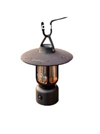 Đèn Camping Chống nước Mưa bão IPX4 HISPEED Đèn pin Dã Ngoại Đa Năng Kèm Chân Đế, Type C pin 24h