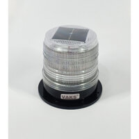 Đèn Cảnh Báo - Năng Lượng Mặt Trời - chớp đỏ và xanh dương - Có đế nam châm - Kín nước