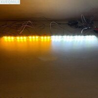 Đèn cảnh sát QINZHUAN, Xe cứu hộ 12 đèn LED cảnh báo Flash, Điều khiển có dây đa năng Điều khiển từ xa Người cứu hỏa Beacon Lưới tản nhiệt phía trước ô tô nhấp nháy