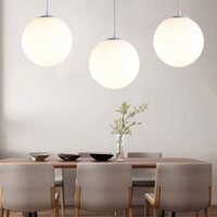 Đèn cầu thuỷ tinh thả trang trí phòng khách, phòng bếp, phòng ngủ, cầu thang phong cách hiện đại