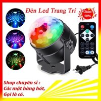 Đèn Cầu Vũ Trường Xoay Nháy Chớp Theo Nhạc Party Light - Đèn LED quả cầu xoay pha lê 7 màu ( CÓ ĐIỀU KHIỂN )
