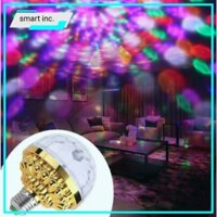 Đèn Cầu Vũ Trường Xoay Nháy Chớp Theo Nhạc 🏆HOT🏆 Quẩy Phòng Sân Khấu Đèn Led Quán Bar Sáng Laser Đổi Màu Cắm Điện