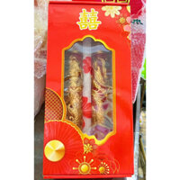 Đèn Cầy Cưới Rồng Phụng 3,5*26Cm Đạo Phật( Hình Thật)