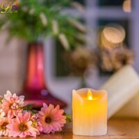 Đèn cầy điện tử kiểu nước mắt chảy tự nhiên - Loại dùng pin AAAx3