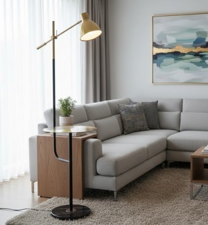 Đèn cây đứng có bàn đựng đồ DC – 714