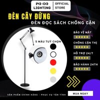 Đèn cây đứng đọc sách, làm việc POCOLIGHT. Thân đèn sắt sơn tĩnh điện chắc chắn. Bảo hành 24 tháng