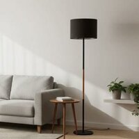 Đèn cây đứng góc sofa phòng khách, phòng ngủ màu đen DC-DD3084Đ